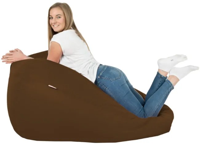 Sedací vak SAKO hnedý ekokoža