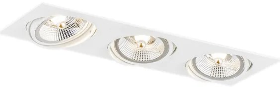 Argon 6115 - Podhľadové svietidlo OLIMP 3xGU10-AR111/12W/230V biela