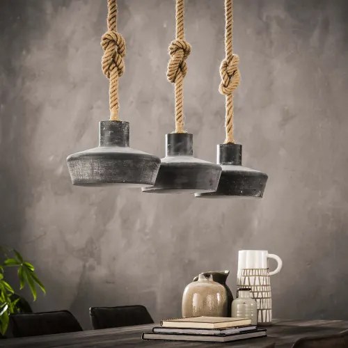 Luster 80-42 3 x Ø28cm Concrete look  - Komfort-nábytok