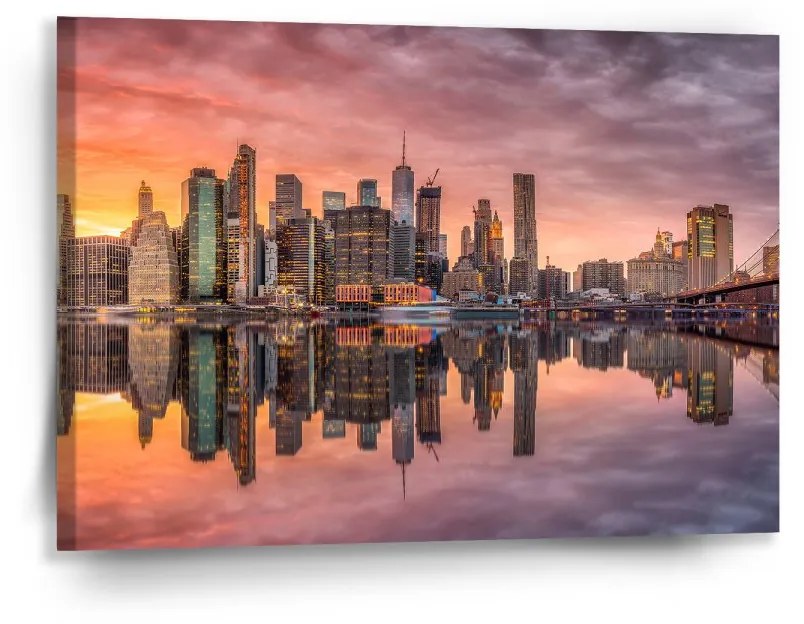 Sablio Obraz New York Západ slnka - 90x60 cm