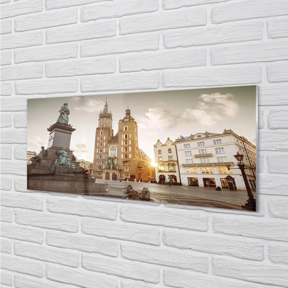 Obraz na akrylátovom skle Memorial church krakow 120x60 cm