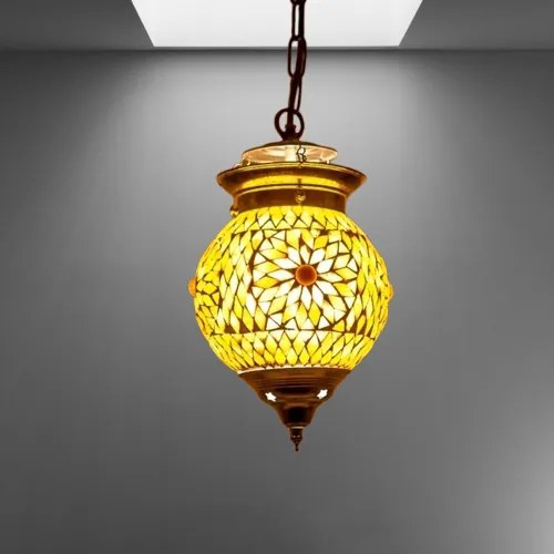 Maroko orient závesná lampa Globe kolekcia SUNFLOWER Ø15