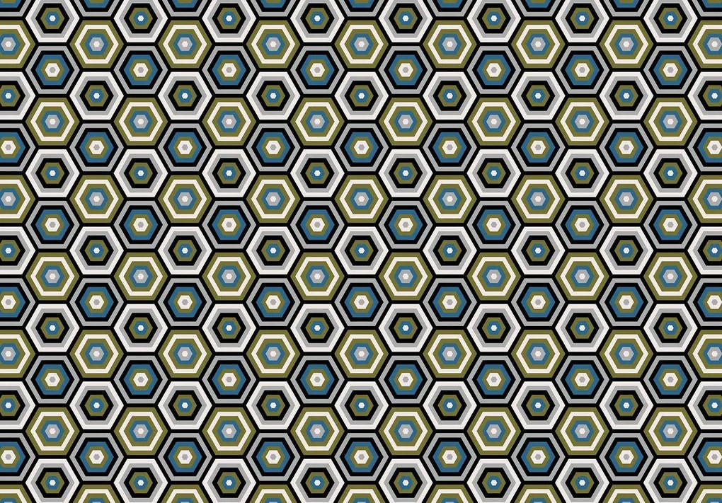 Fototapeta - Šesťuholník (254x184 cm)
