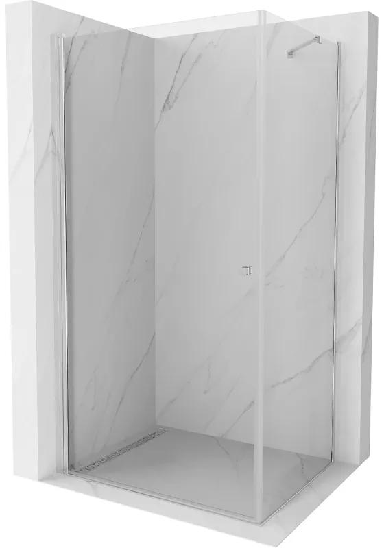 Mexen Pretoria sprchová kabína, kyvné dvere 85 x 120 cm, transparentnéné, chrómová - 852-085-120-01-00