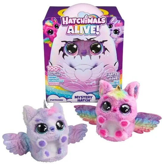 Spinmaster Hatchimals liahnuce sa interaktívne zvieratko jednorožec  (100396581)