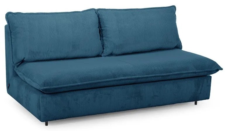 Modrá menčestrová rozkladacia pohovka 184 cm Isadora – Bobochic Paris