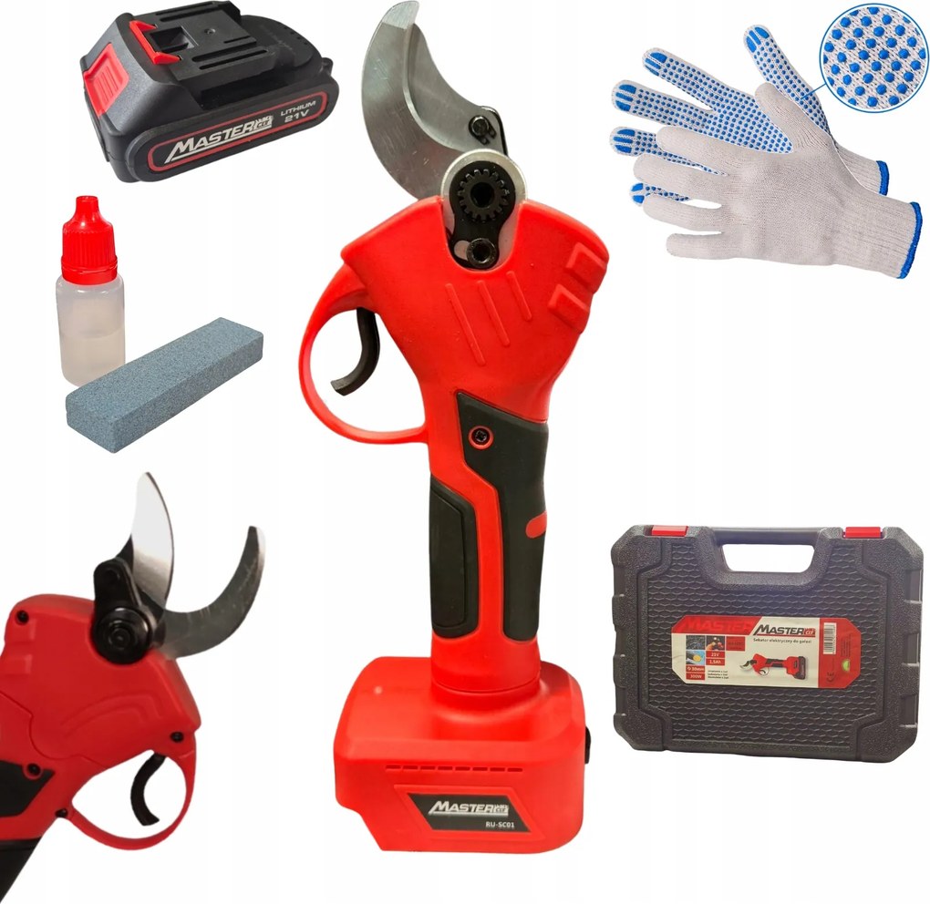 Akumulátorové nožnice na konáre Mastercut 21V 1,5Ah Mastercut Sada
