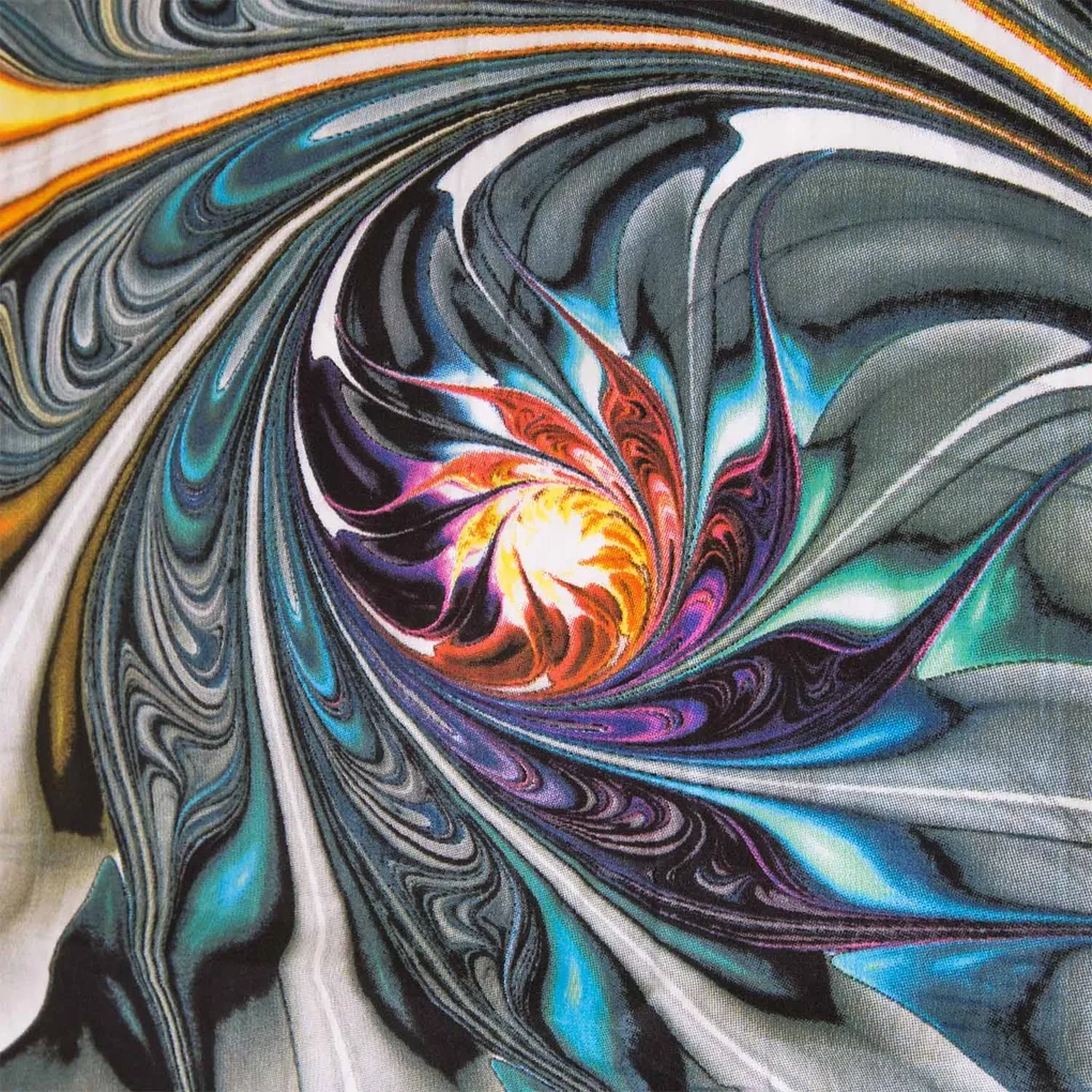 SATÉNOVÉ OBLIEČKY PANEL 160X200 CM, 2KS 70X80 CM VZOROVANÉ