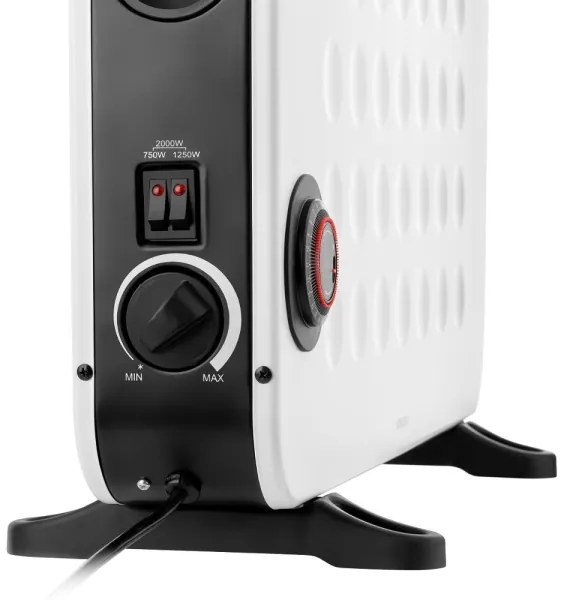 Sencor - Elektrický priamy ohrievač/konvektor 750/1250/2000W s termostatom