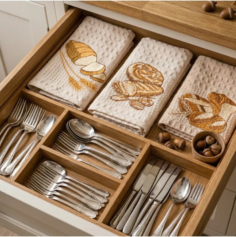 Utierky vaflové na riad Bread set 3 ks EMI