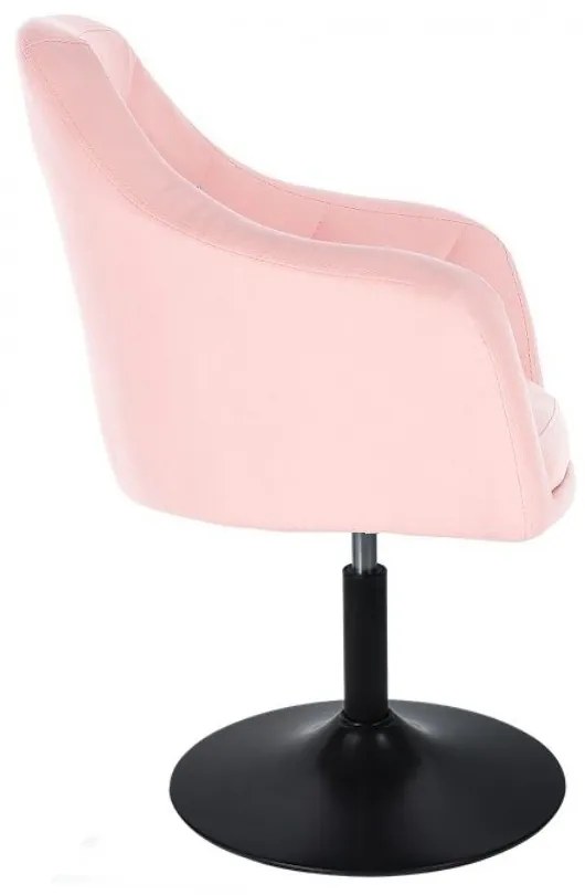 LuxuryForm DESIGN Kreslo ANDORA na čiernom tanieri - ružové