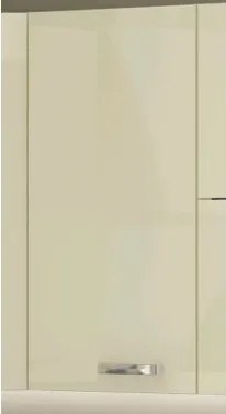 Horná kuchynská skrinka Karmen 30G, 30 cm, svetlo šedá/krémová%