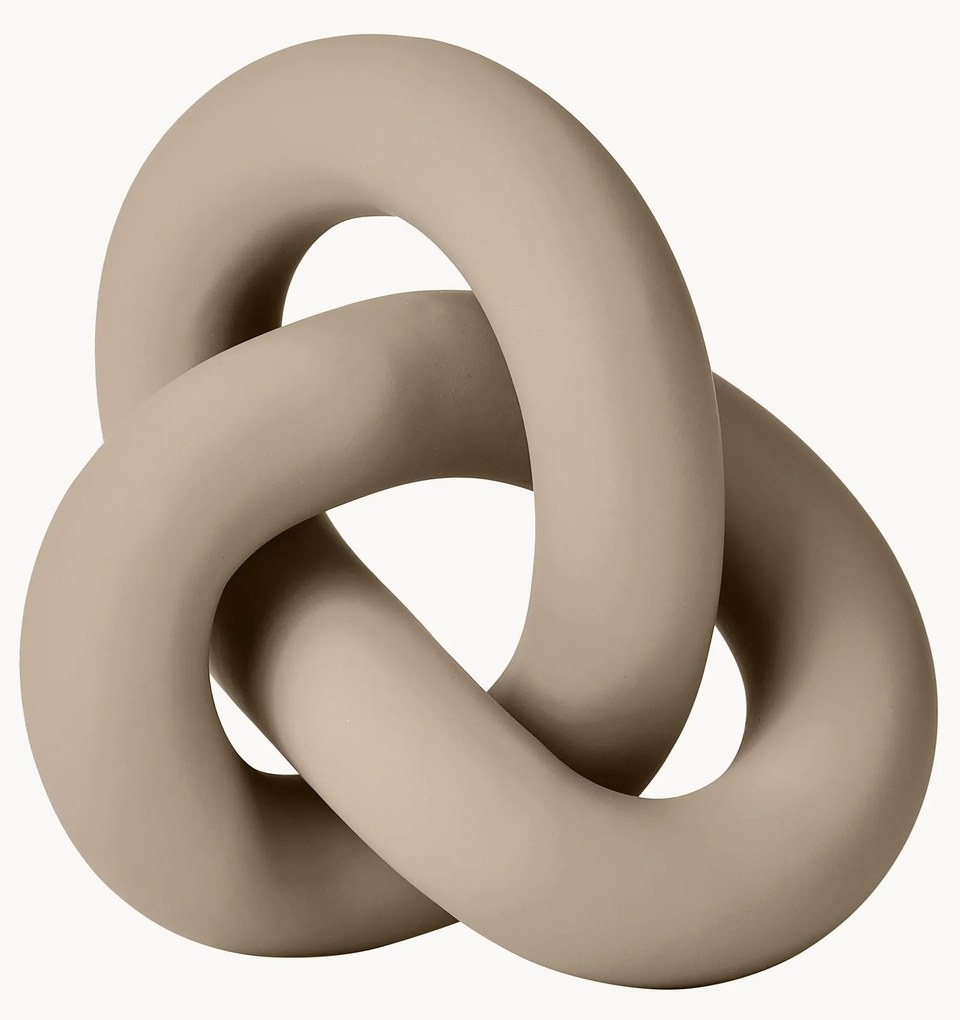 Ručne vyrobená dekorácia Knot, V 9 cm
