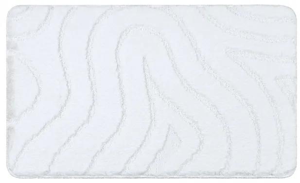 Kúpeľňový koberček SUPREME WAVES vlny, biely