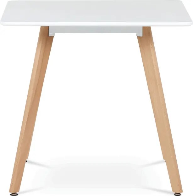 Jedálenský stôl DT-312 biely / naturálny
