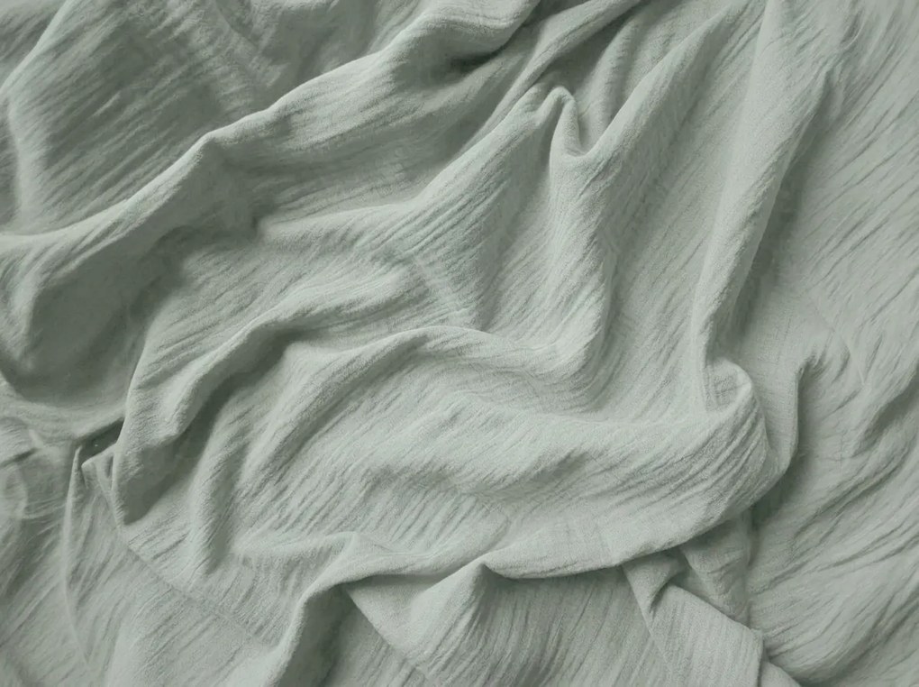 Mušelínová obliečka na vankúš MUSSARI 50x70 cm, šalviovo zelená