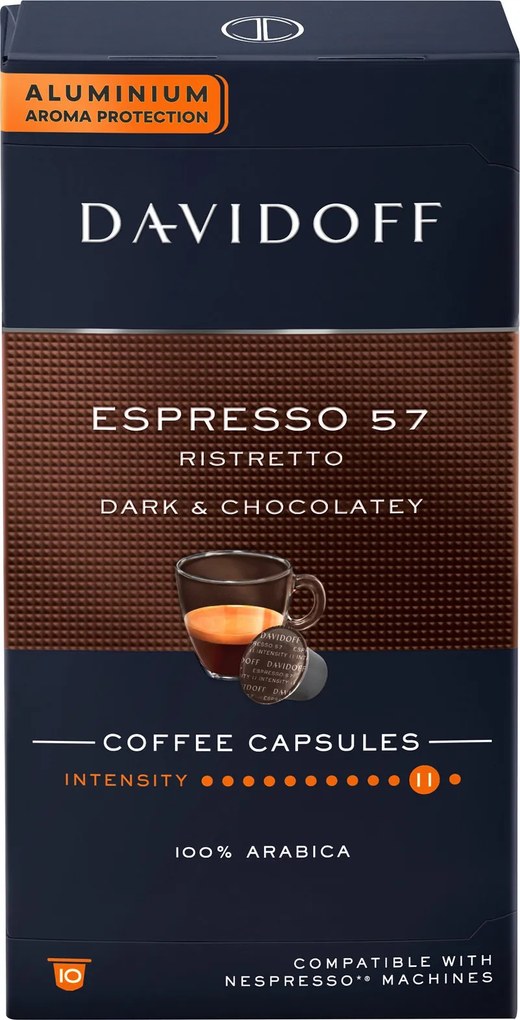 DAVIDOFF CAFÉ Espresso 57 Ristretto – 10 kapsúl