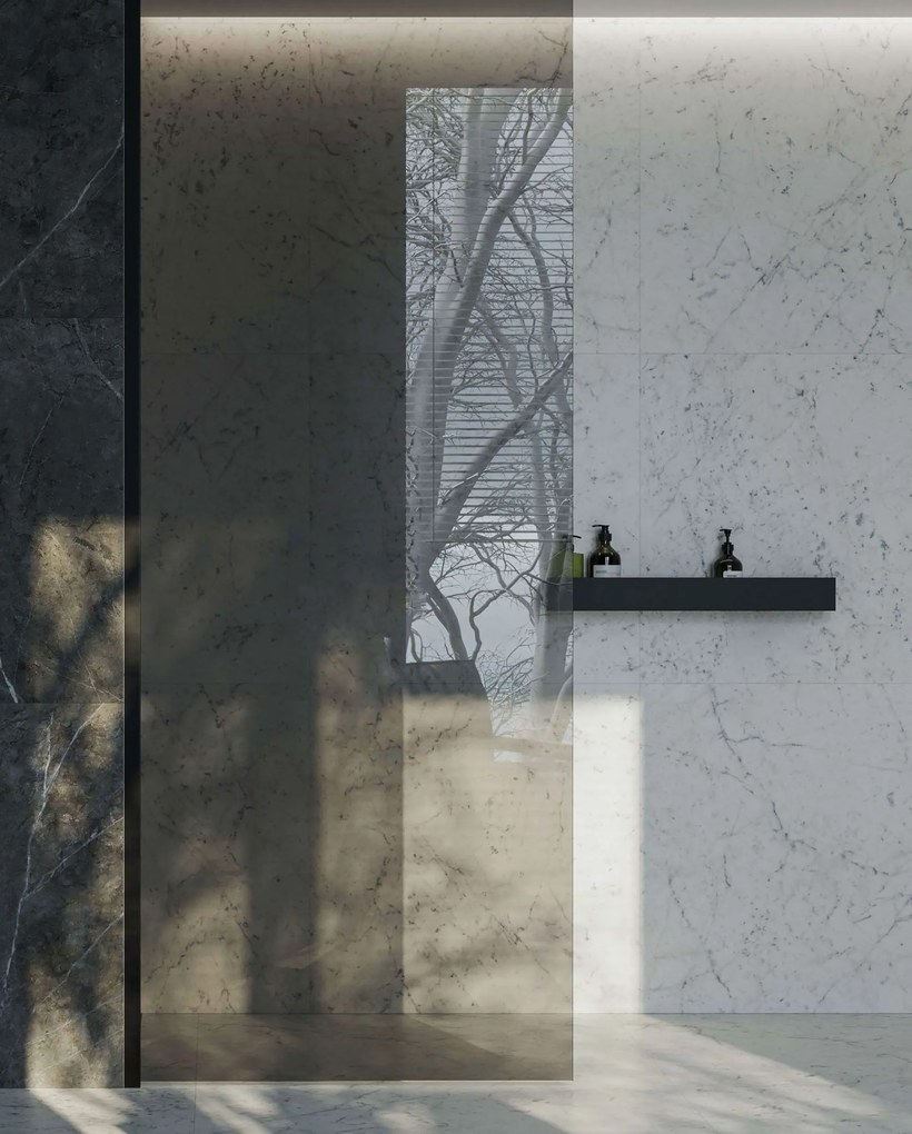 Rea Rea, kúpeľňová polica 60cm, SF02, čierna matná, REA-06010