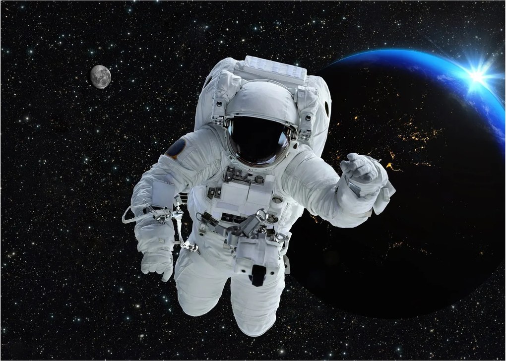 Obraz - Astronaut vo vesmíre (70x50 cm)