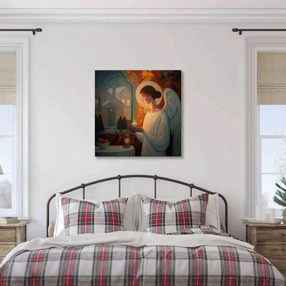 Obraz anjel so sviečkou