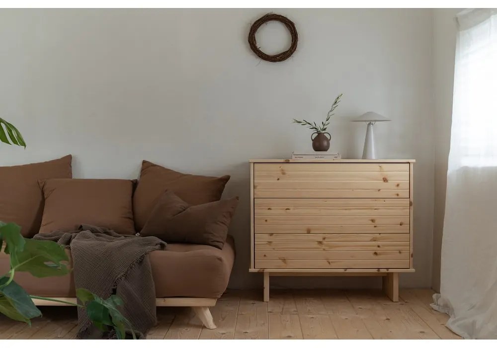 Prírodná komoda z borovicového dreva Karup Design Kommo