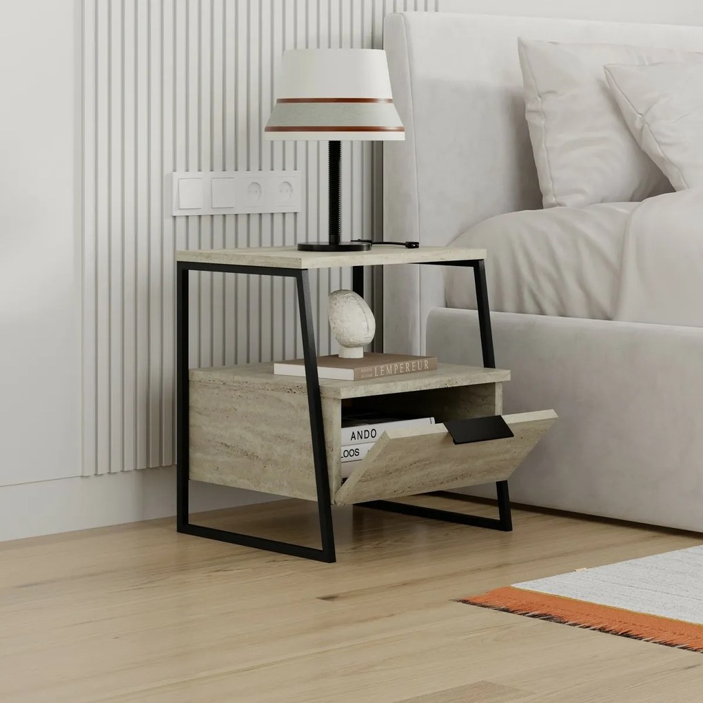 Nočný stolík Pal Travertine