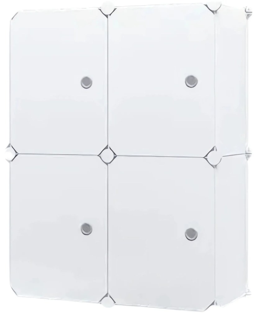 Hogler 3401 Variabilný regálový systém 8 políc 128 x 42 x 32 cm, biely