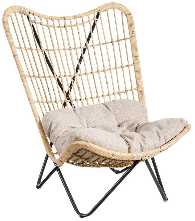 Kreslo s výpletom v prírodnej farbe – Ixia