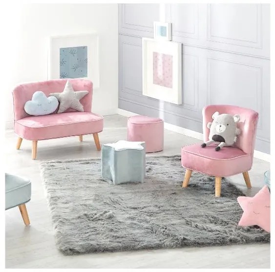 roba Detské kreslo (scandi, bledofialová)  (100397115)