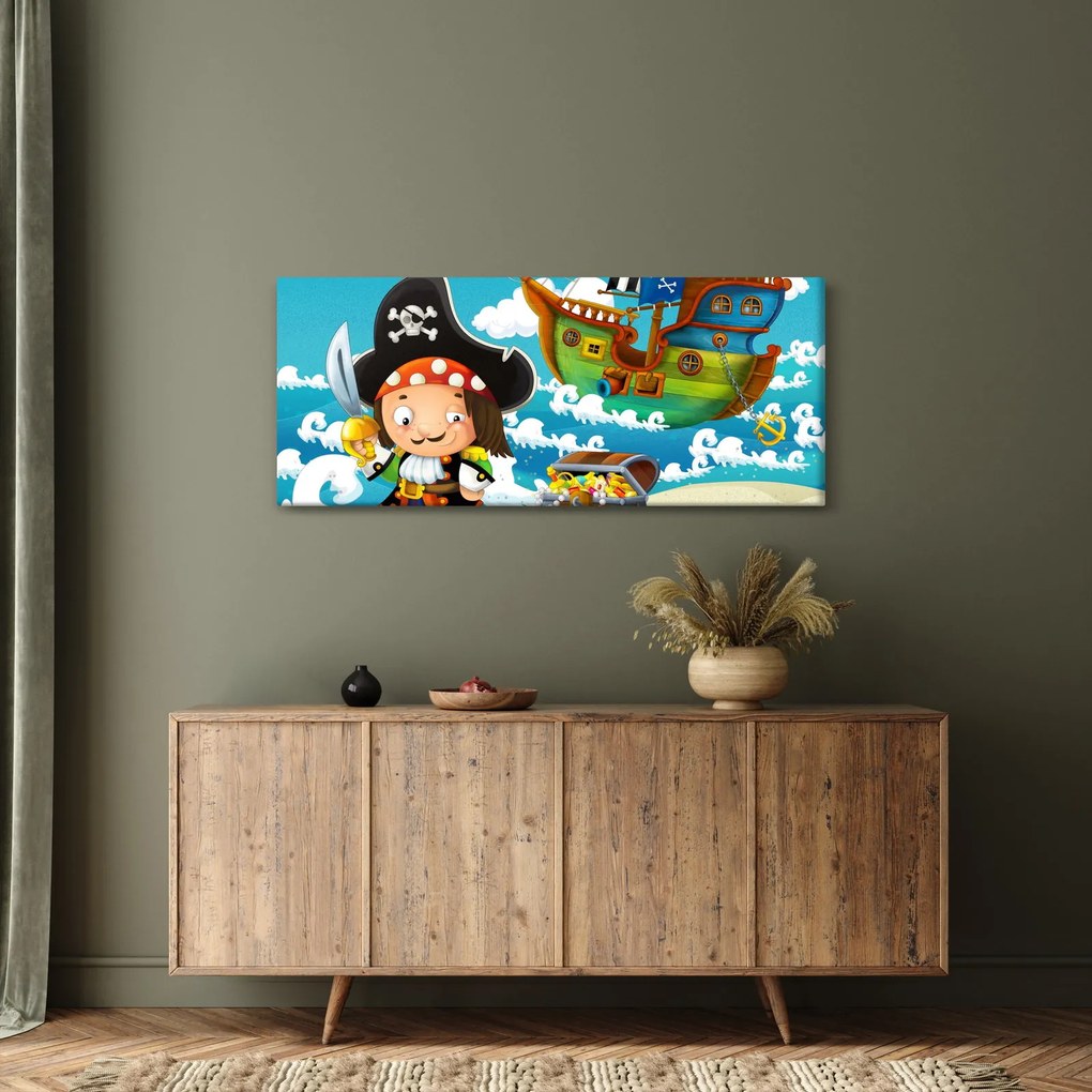 Obraz - Pirátsky poklad (120x50 cm)