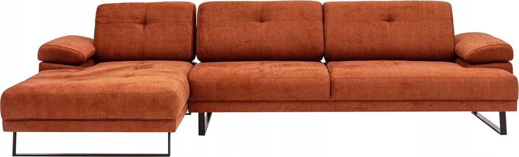 Rohová sedačka Mussty (oranžová) (L)