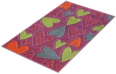 Koberce Breno Kusový koberec PLAY 47/RMR, ružová, viacfarebná,120 x 170 cm