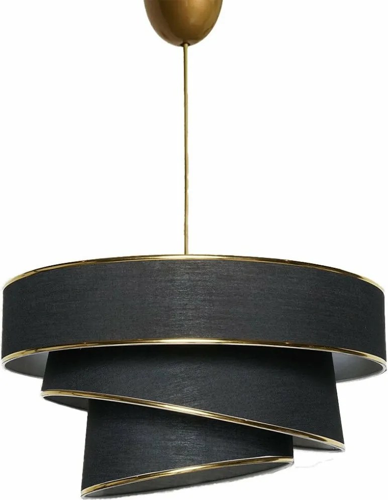 Závesný luster Couper - Black, Gold