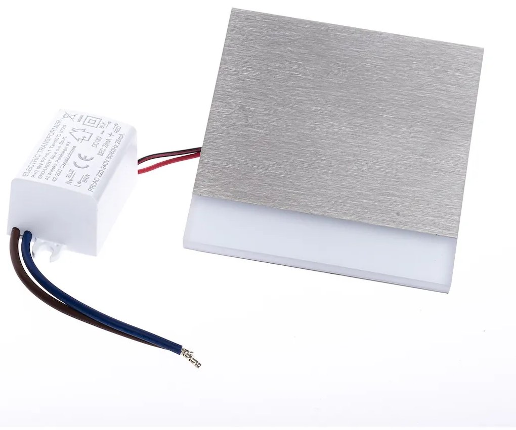 Schodiskové LED svietidlo Berg, 1x LED 0,6w, 6500k, s