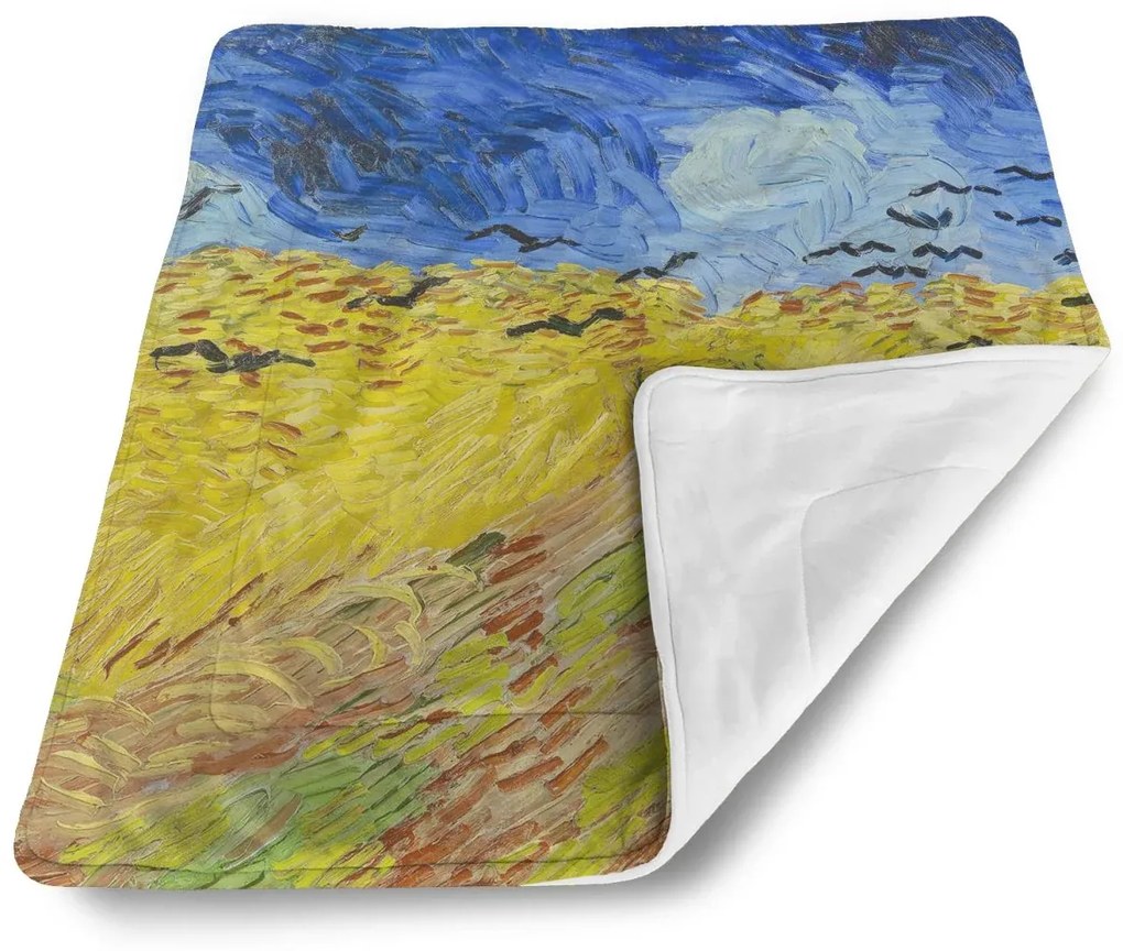 Sablio Deka pre bábätko Pšeničné pole s vranami - Vincent van Gogh - 80x100 cm