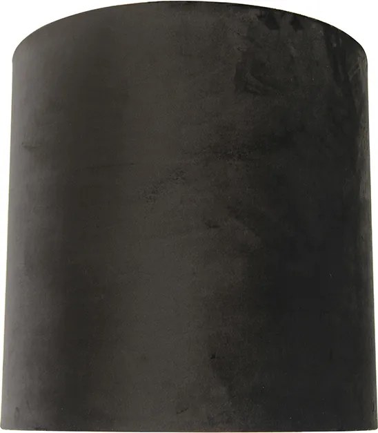 Zamatové tienidlo čierne 40/40/40 so zlatým interiérom