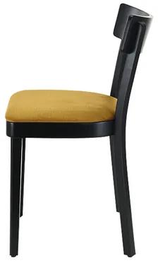Velúrová stolička SEDIA horčicová