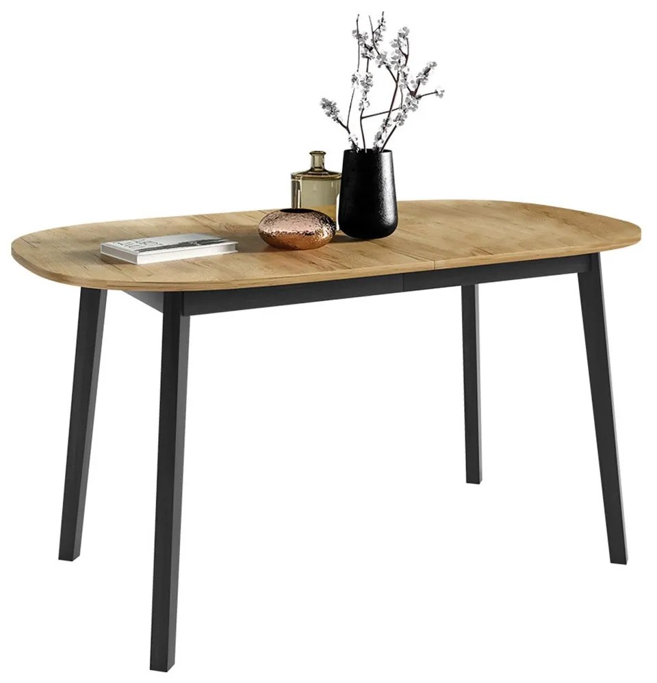 Jedálenský stôl Zerimo S 150x80, Farby:: biela / čierna
