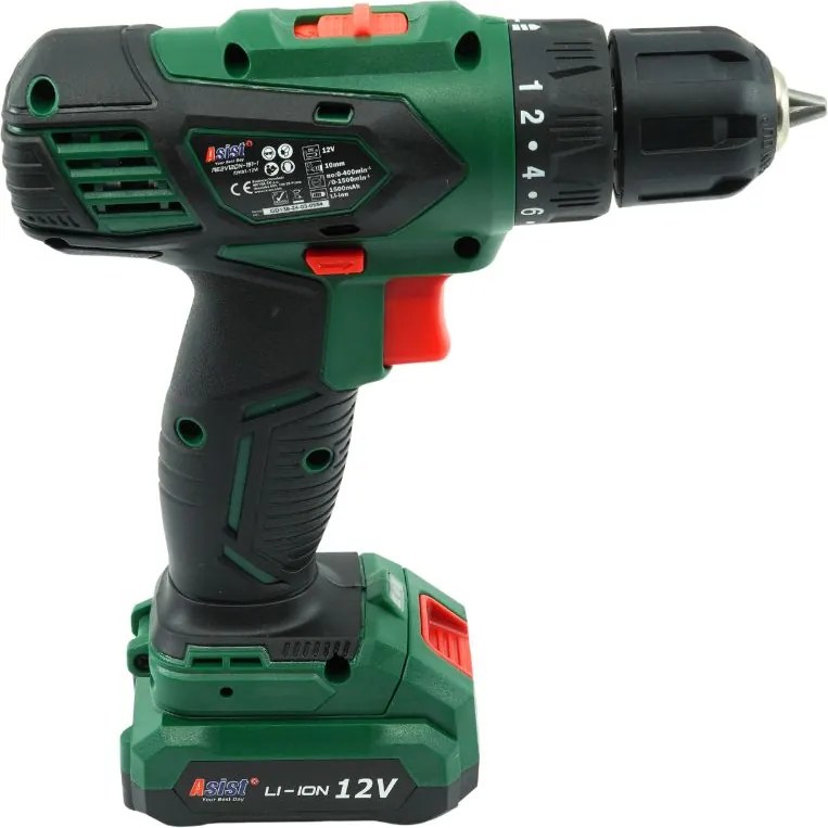 ASIST AE2V12DN-151-1 Akumulátorová vŕtačka 12 V, 1,5 Ah