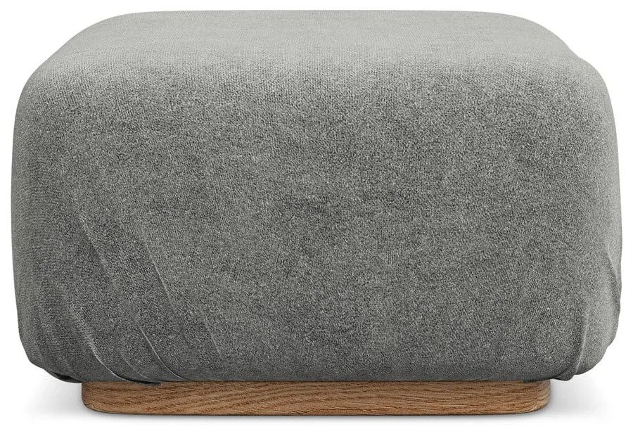 Sivá modulárna podnožka z textílie buklé Ailani – Makamii