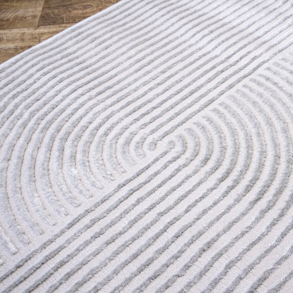 Angel Carpet, Kusový koberec Zafiro 19 Grey, 160x230, šedá, kancelária