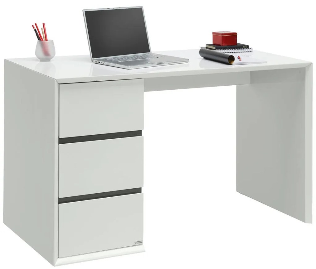 XXXLutz PÍSACÍ STÔL, čierna, biela, 125/60/76 cm Xora - Kancelárske stoly - 002798001901