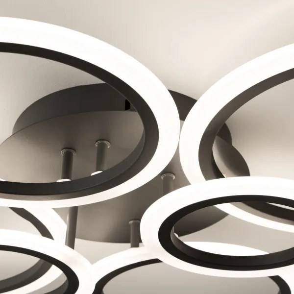 Brilagi - LED Stmievateľný prisadený luster ORBITS LED/85W/230V 3000-6500K čierna + DO