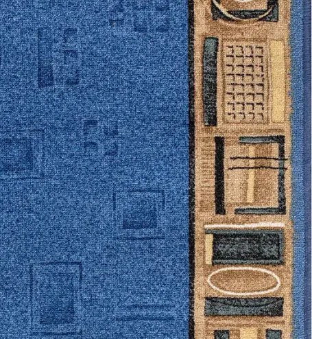 Associated Weavers, Protišmykový behúň na mieru Jena 77, šíre 67 cm, modrá, chodba / predsieň