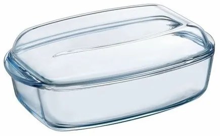 Pyrex Sklenená zapekacia misa s vekom, 6,7 l