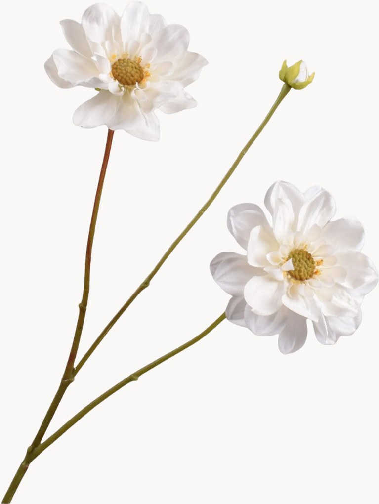 Ručne vyrobené rastlinné dekorácie Dahlia, 3 ks