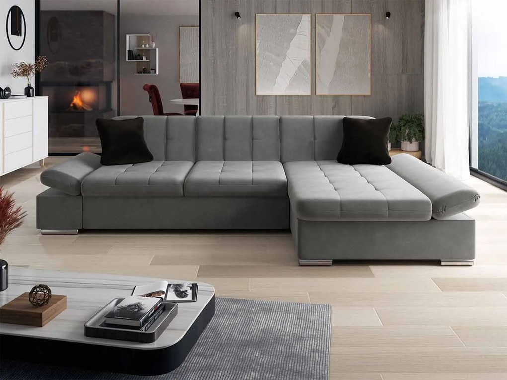 Rohová sedacia súprava Magnir, Dostupné poťahy: Nazar 225.05, Strana: ľavá