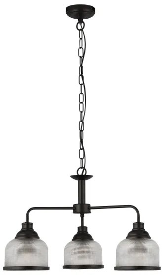Searchlight 1683-3BK - Luster na reťazi BISTRO 3xE27/60W/230V čierna