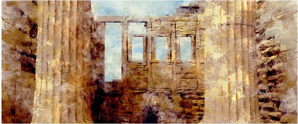 Obraz - Érechthéion, Atény, Grécko (120x50 cm)