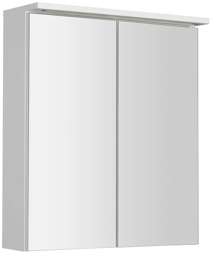 Aqualine Aqualine, KAWA STRIP Galérka s LED osvetlením 60x70x22cm, biela, WGL60S